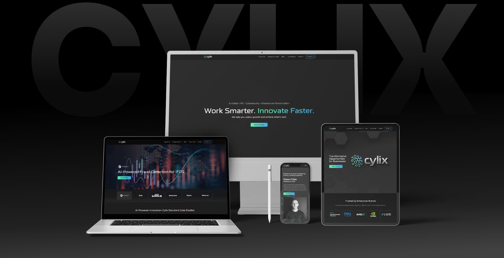 Cylix website across all screens