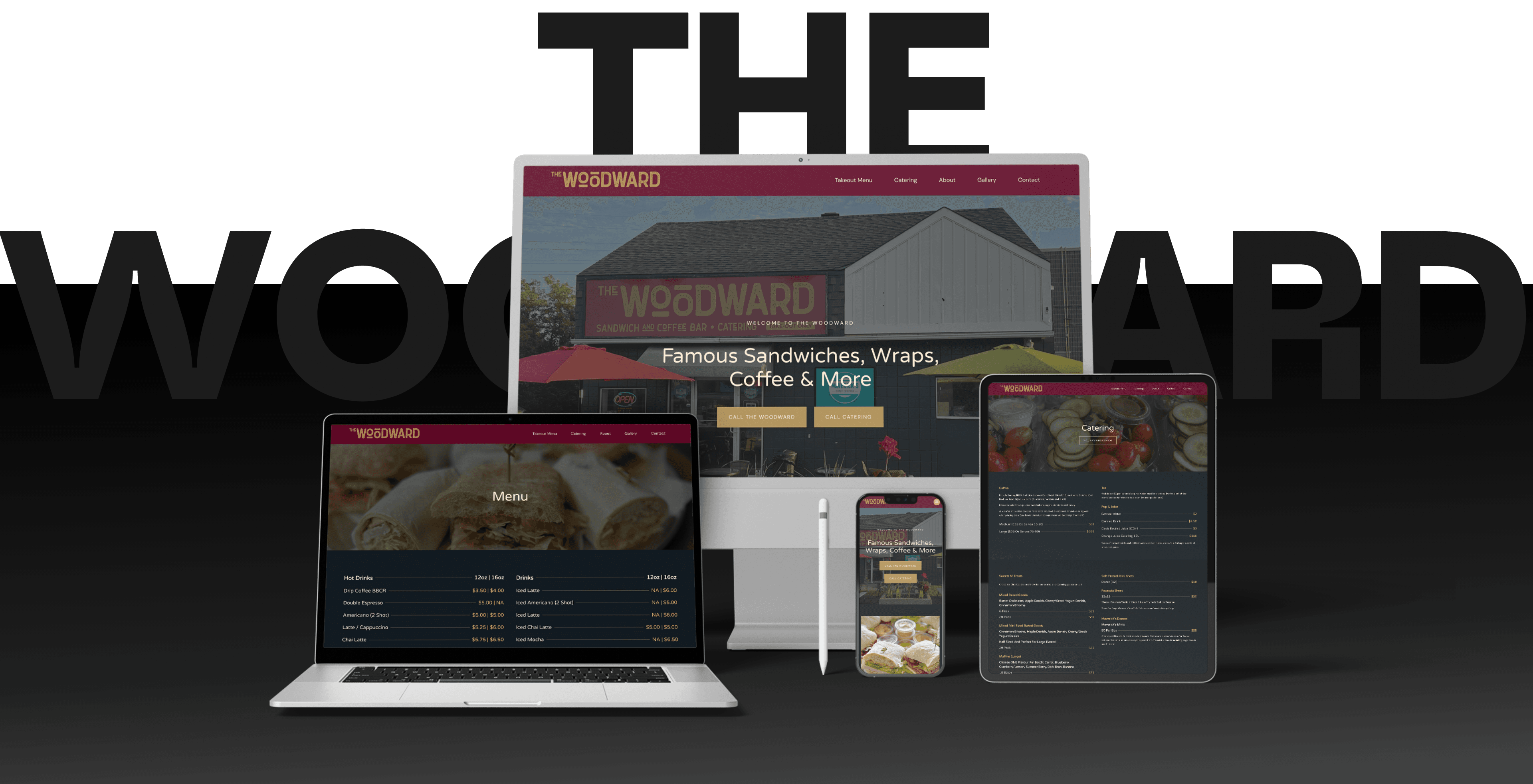 The Woodward website across all screens