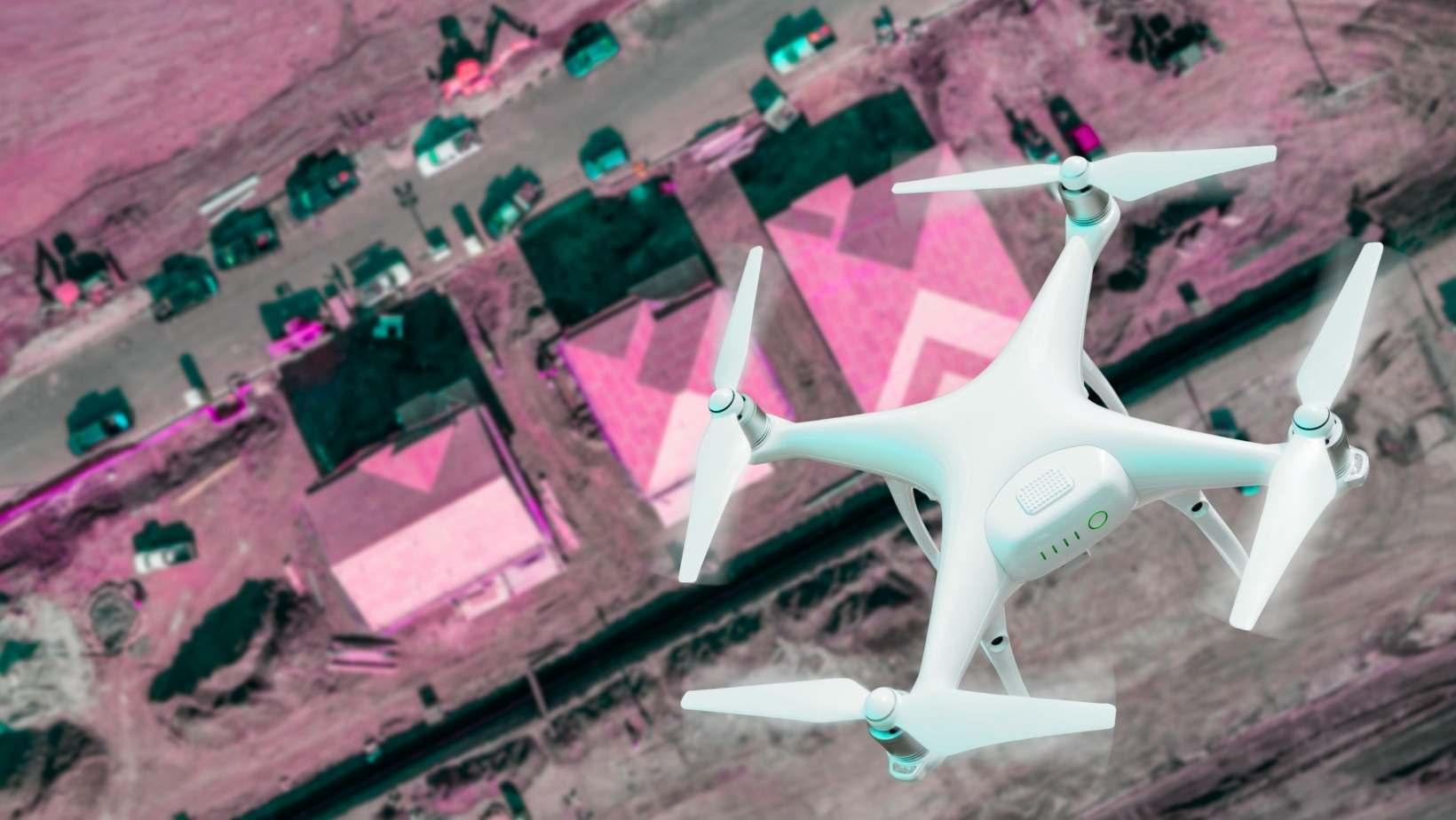 Drone taking an aerial video of a property in Ottawa