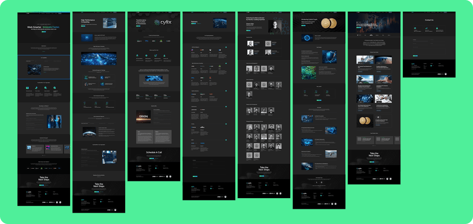 Cylix Wireframes