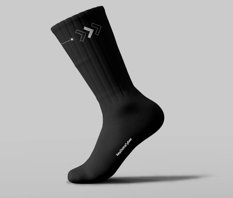 KeyData Cyber branded socks
