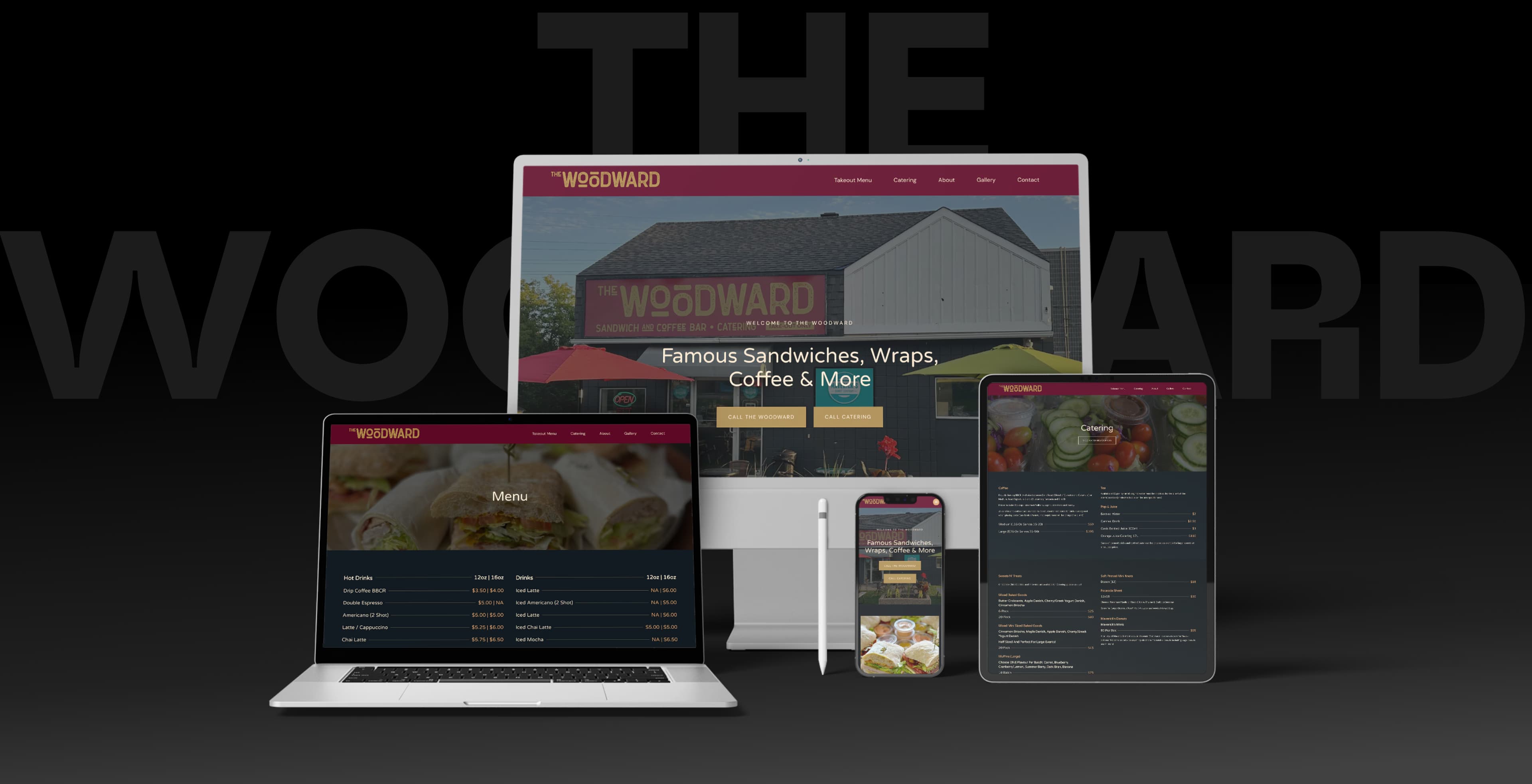 The Woodward website across all screens