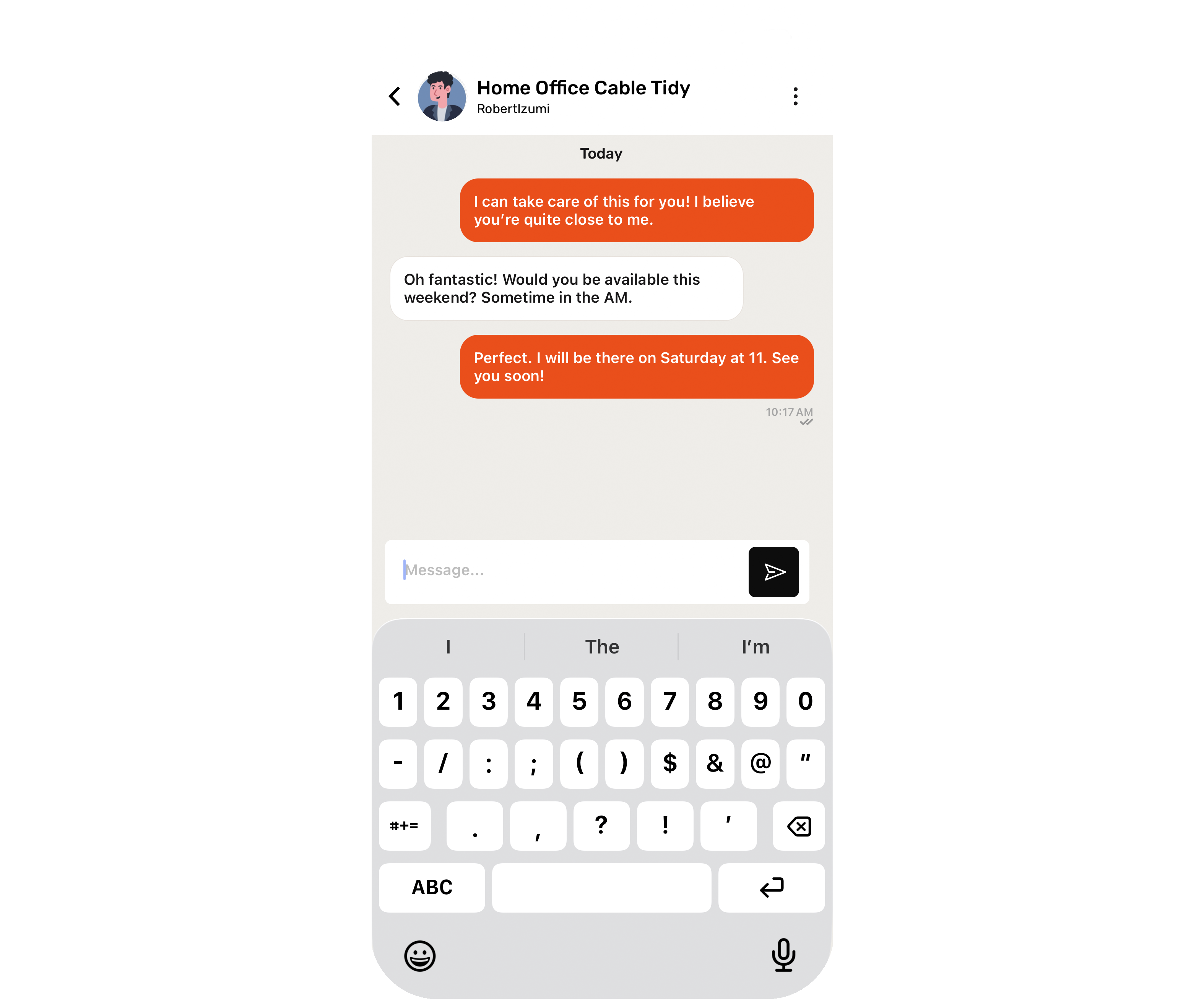In-app chat